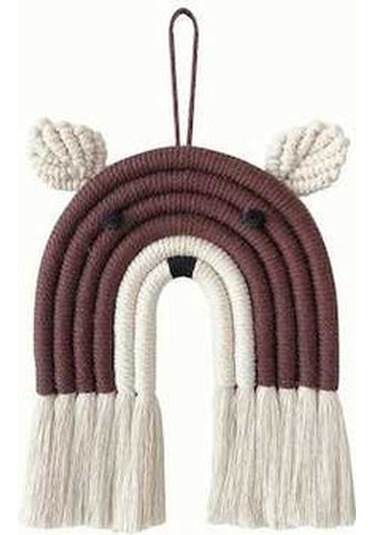 Novahub Tilki Ayı Gökkuşağı Geyik Makrome El Dokuma Çocuk Odası Goblen Dekor Br, Modern Ve Şık Br