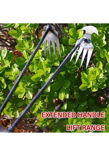 Konesam Bahçe İşleri İçin Çok Fonksiyonlu 4 Dişli Paslanmaz Çelik Çapa Aleti - 50cm