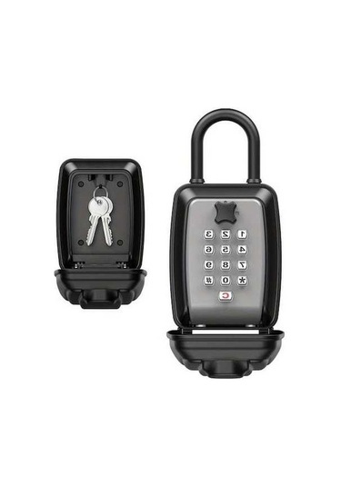 Fastbuy Challenger Anahtarsız Şifreli Kilit Kutusu, Toz Geçirmez Yağmura Dayanıklı, Gri Duvar Dekorasyonu, Modern Güvenlik Gri