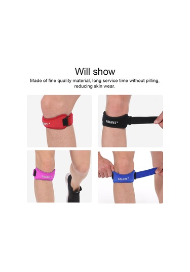 Yuntech01 Patella Koruyucu Baskı Bantlı Dizlik - Spor, Bisiklet, Dağcılık, Basketbol Kullanıma Uygun - Siyah Tek Adet Siyah