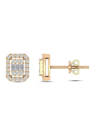 0,30 Karat Pırlanta Baget Küpe N11.122