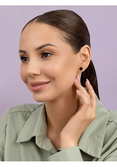 Veronika Yuvarlak Halka Gümüş Küpe Takı 119832652 Altın