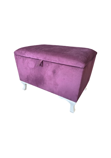 Sandıklı Puf(Bench)-Ayakucu Pufu-80cm-Kadife Kumaş-Tek Parça