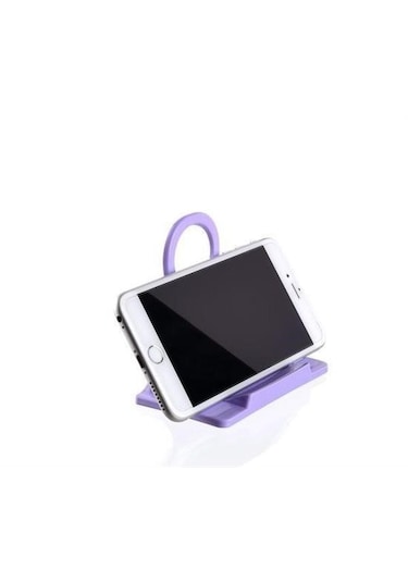 Universal Mobil Şarj Priz Askısı Ve Telefon Tablet Tutucu Stand Pembe