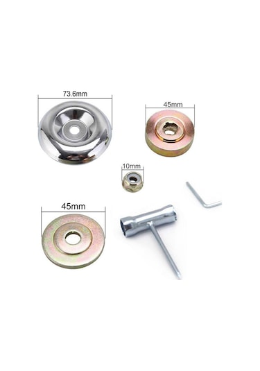 Reedark 9 İnç Çelik Tellerli 6-bıçaklı Orman Çim Kesici, Evsel Bahçe Çalı Kaldırma Aleti, Benzinli Kesiciye Evrensel Uyumlu Aksesuar