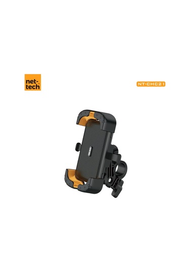 Nettech Nt-chc21 Bisiklet-motosiklet Kıskaçlı Telefon Tutucu - Siyah Siyah