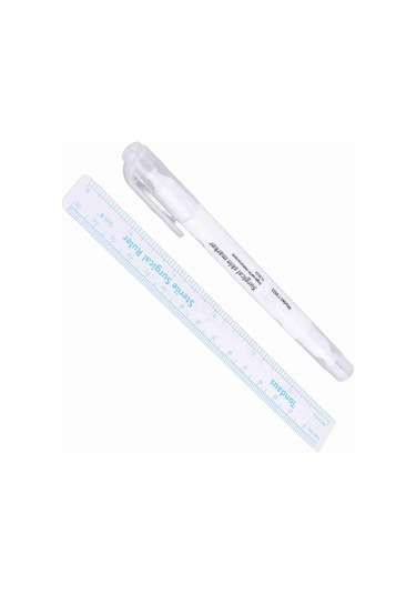 Vkemall Cilt İçin Steril Tek Kullandım Markör Kalemi - İki Uçlu Uçlar İle Doğru Konumlandırma Ve Detaylı İşler İçin Tato Ve Cerrahi Erişim Malzemesi Diğer