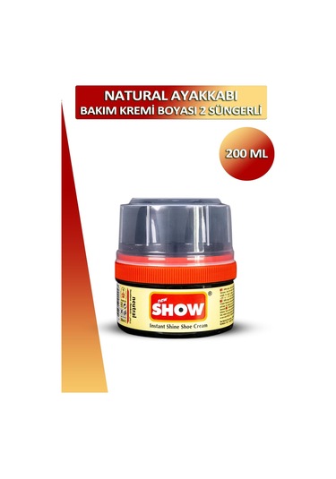 Show Ayakkabı Bakım Kremi Boyası 2 Süngerli 200 Ml 001