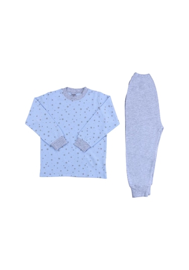 Sebi Bebe Yıldızlı Pijama Takım 9165 Mavi