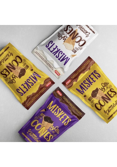 Sütlü Çikolata Dolgulu Mini Kornet 120 Gr