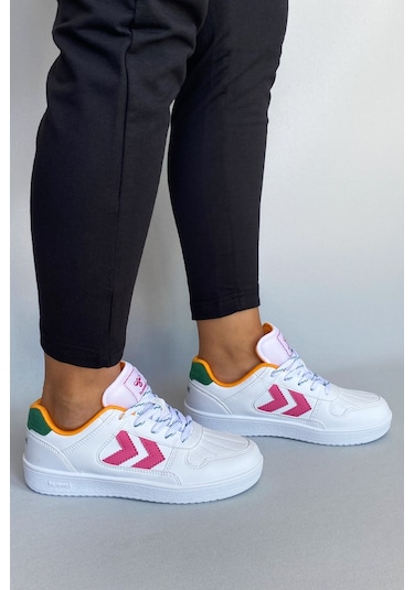 Hummel Court 1990 Unisex Spor Ayakkabı Beyaz - Pembe
