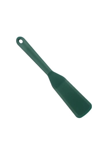 Koyu Yeşil Iyi Tava Kızarmış Kürek Isıya Dayanıklı Kızartma Biftek Asılı Delik Yüksek Sıcaklığa Dayanıklı Omlet Spatula Mutfak Aksesuarları
