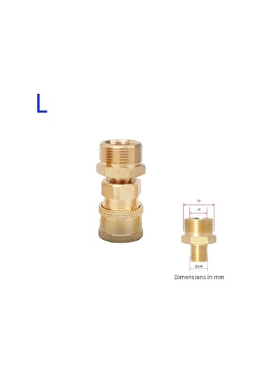 Anatoliadelight 1/4" Basınçlı Yıkama Püskürtme Tabancası, Karcher Hızlı Bağlantı Adaptörü Mor