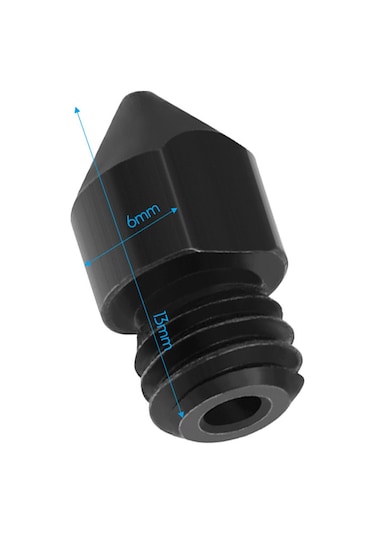 3 Adet Sertleştirilmiş Çelik Memeler 0.8mm İçin 1.75mm