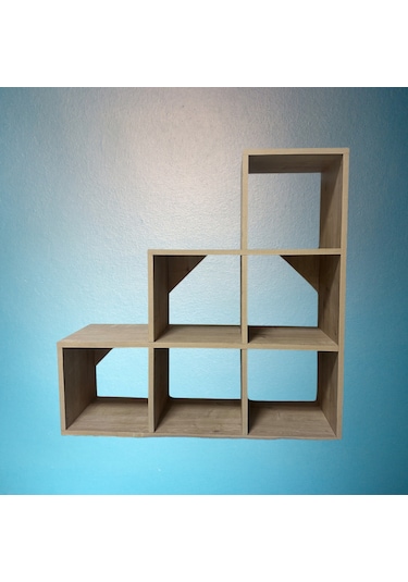 Mukotoys Basamak Raf Kitaplık Mdf 98x98 Meşe
