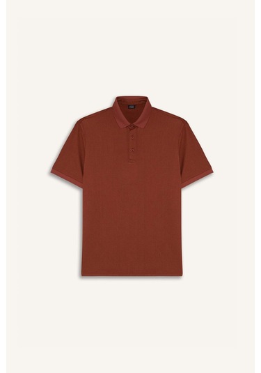 DeFacto Slim Fit Dar Kesim Polo Yaka Dokulu Kısa Kollu Krinkıl Tişört E1222AX25SMBN312 DeFacto Slim Fit Dar Kesim Polo Yaka Dokulu Kısa Kollu Krinkıl Tişört E1222AX25SMBN312