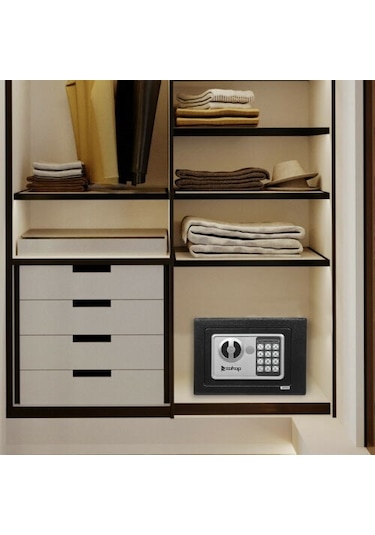 Elektronik Şifreli Para Kasası Çelik Otel Tipi Para Kasası 3Mm