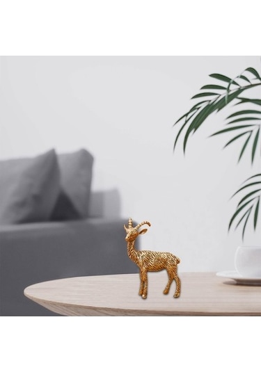 Lijinxu Pirinç Keçi Heykelcik Mikro Peyzaj Koyun Kompakt Hayvan 50x32mm