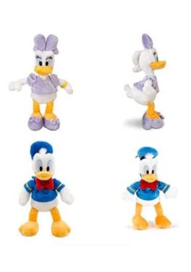 Disney Donald Daisy Peluş 25 Cm 2 Li Set Donald Ve Daisy Duck Lis
