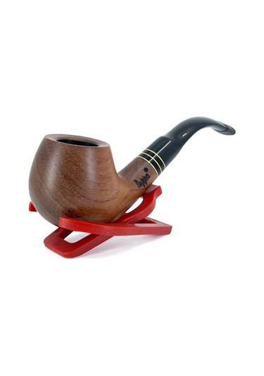 Dapper Bent Apple Erica Wood Funda Kökü Pipo 9 Mm Filtreli El Yapımı - 2427