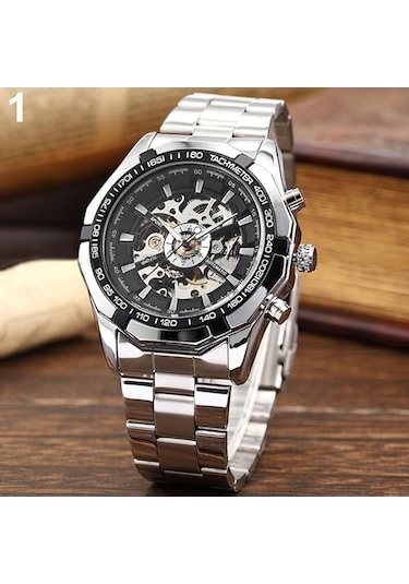 Novahub Siyah Kazanan İskelet Otomatik Mekanik İzle Altın Erkek Saatler Paslanmaz Çelik Bilezik Spor Lüks Erkek Saat Çin Kol Saati Siyah Siyah