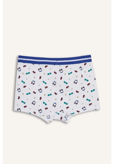 DeFacto Erkek Çocuk Desenli 3'lü Boxer E6878A825SPRD56 DeFacto Erkek Çocuk Desenli 3'lü Boxer E6878A825SPRD56