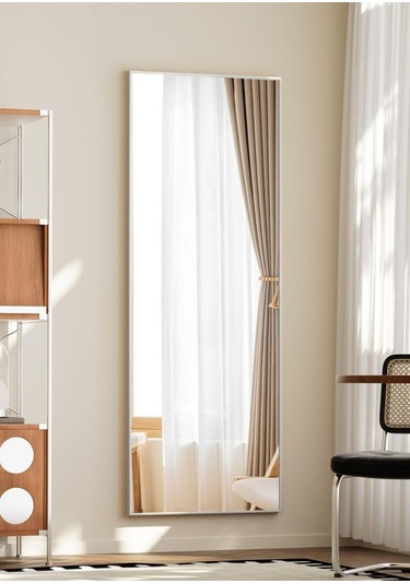 İva 140x55 Ayaklı, Asılı Veya Duvara Yaslı, Yer Aynaları,oturma Odası, Yatak Odası, Giyinme Odası GÜMÜŞ