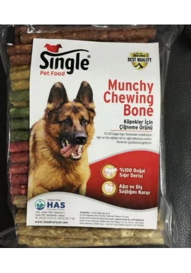 Single Munchy Çubuk Kemik 12.5 CM 100'lü 10 G