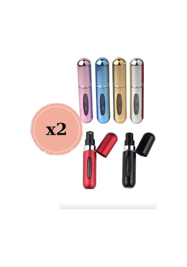 Taşınabilir Mini Doldurulabilir 2 Adet Parfüm Şişesi Atomizer Parfüm Şişeleri Boş Küçük
