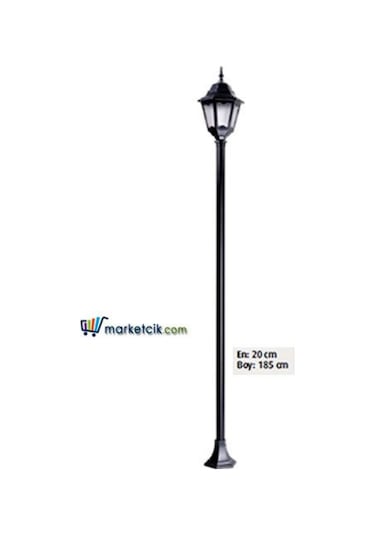 Marketcik 185X20 Abs Altıgen Fenerli Park Bahçe Aydınlatma Direği
