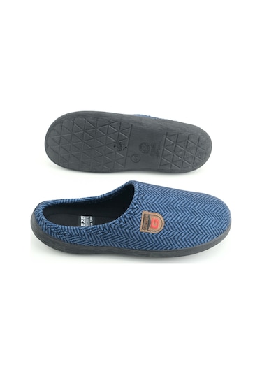 Gezer Erkek Kışlık Rahat Taban Ev Bahçe Terlik Lacivert