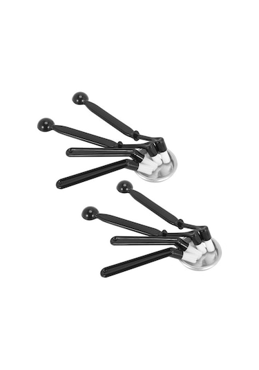 Metabagua Kahve Makinesi Temizleme Seti, 8 Parça Kaşıklı Kahve Makinesi Fırçası Ve 2 Parça 58mm Paslanmaz Çelik Arka Gömme Uç Yı8fo6 Siyah