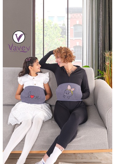 Yeni Nesil Sıcak Soğuk Regl Kemeri Kurdela Kız Antrasit