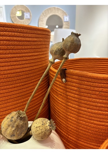 Rover Çok Amaçlı Düzenleyici Sepet, Saksılık, Organizer 20-26, Küçük Boy Turuncu