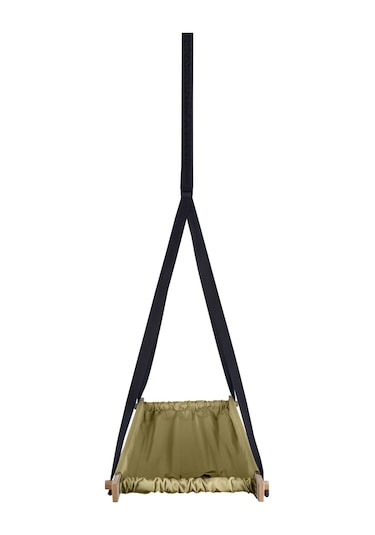 Bundera Flow Kahverengi Ahşap Yaylı Zıpzıp Hamak Beşik Hoppala