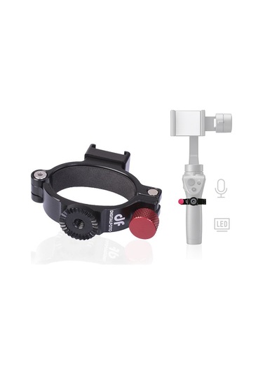 Lemestar Djı Osmo Mobile 2 İçin Df Dıgıtalfoto Osmo2ant Aluminyum Alaşımlı Genişletme Adaptörü - Siyah