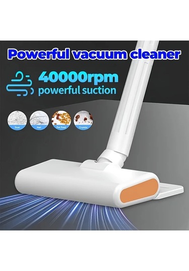 Fochsia White 6000pa Güçlü Emişli Elektrikli Süpürge 3 2000mah Lityum Pil Ön Temizleme Paspas Tüm Zemin Halı Koltuk Araç İçi Ofis Taşınabilir