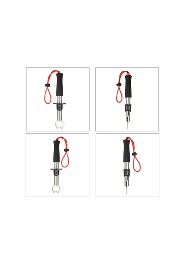 Lemestar Stahl Fischzange Set: Hak Entfernen, Draht Schneiden, Fisch Greifen Schwarz Greifer + Messer