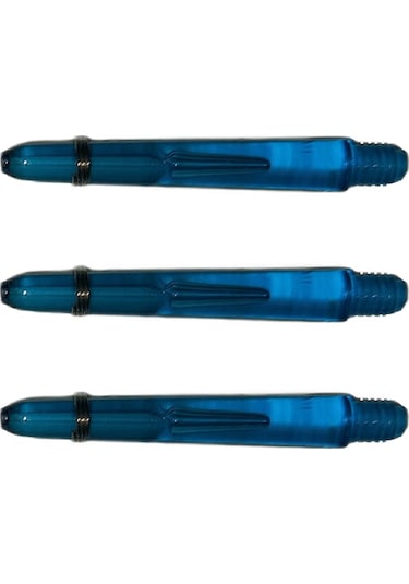 M5 Set 15 Adet 35mm Şeffaf Mavi Polikarbon Dart Shaft-şaft