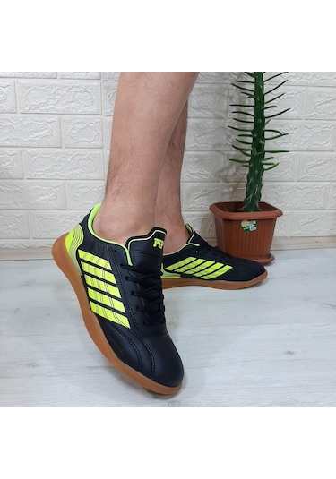 M.p 1351 Siyah-sarı Kaymaz Taban Futsal Futbol Ayakkabı Siyah - Sarı