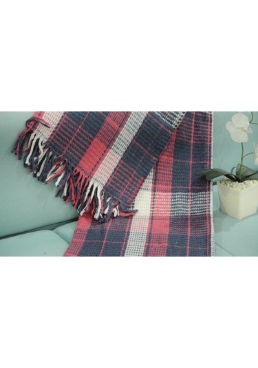 Fluffy Pamuklu Çift Kişilik Peluş Battaniye Çok Renkli