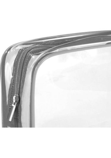 Homyl Şeffaf Kozmetik Çantası Pvc Kullanılabilir