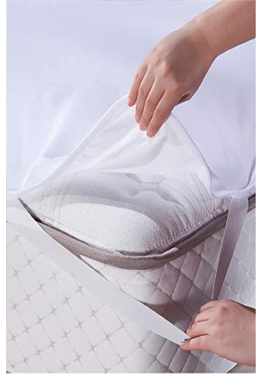 Divanev Bebe Alez 70x140 Cm Pamuk Sıvı Geçirmez Beyaz