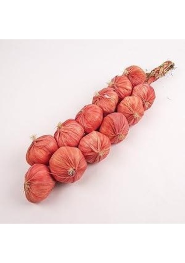 Yapay Soğan Salkımı Süs Sahte Kahverengi Soğan Yapay Meyve Sebze