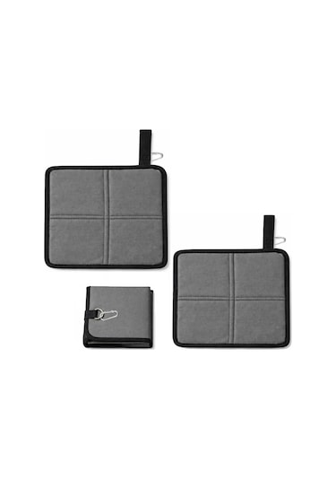 Microcase Piknik Kamp Balıkçılık Outdoor İçin Katlanır Ve Taşınabilir Minder 34x36 Cm 2 Adet Al5563 Gri