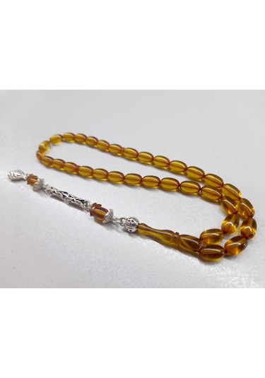 Soma Tesbih Ateş Kehribar 6 x 10 CM Tesbih