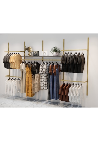 Mağaza Raf Sistemi, Askılık Sistemi, Butik , Mağaza Stand-245x200 Antrasit