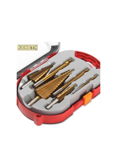 Yüksek Kalite Kademeli Matkap Sac Delme Ucu Seti 6 Parça Kademeli Matkap Ucu Seti Özel Çanta