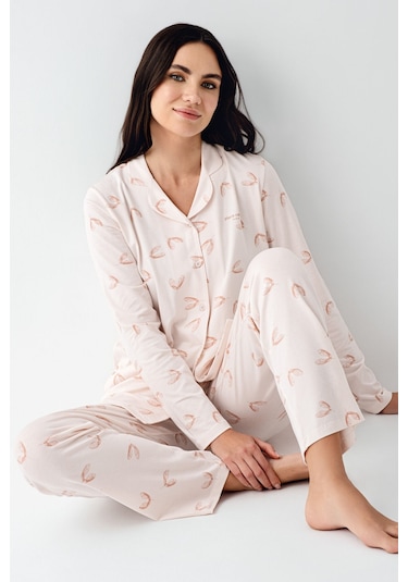 Pierre Cardin Kadın Pembe Gömlek Pijama Pc9064-s-v1 Pembe