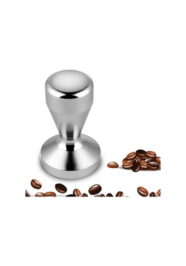 Shineyee Stainless Steel Kahve Tamperi - 51mm Çaplı Profesyonel Basma Aleti Gümüş